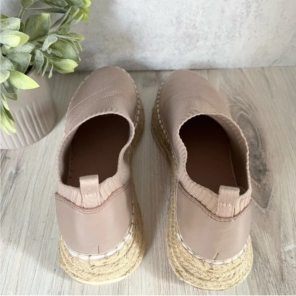 8.5🌿 Marc Fisher Jilly Espadrille Platform Blush Pink Sneaker Mesh Shoes
